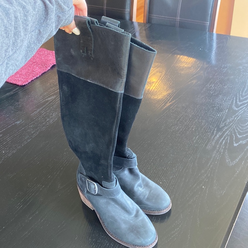 High black boots, black, size 6.5.